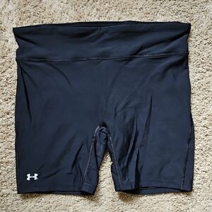 Under Armour Black Bike Shorts Compression Fit, Size L